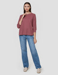 Connexion Waffle Plain Kaos Wanita