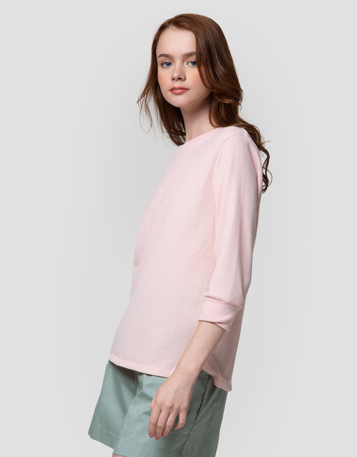Connexion Waffle Plain Kaos Wanita