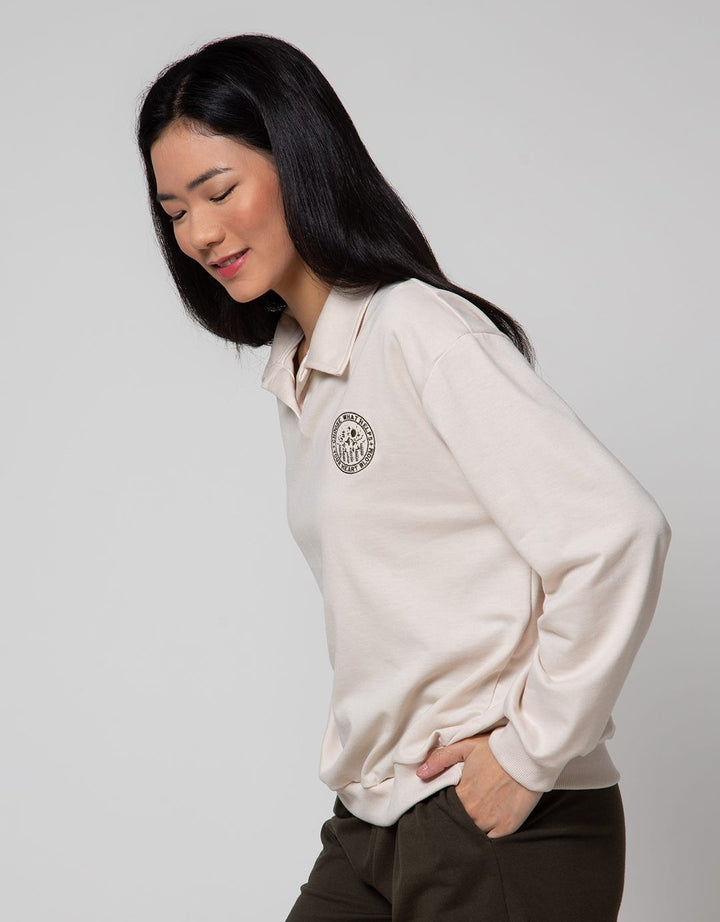 Nevada Solid Polo Neck Sweater Wanita