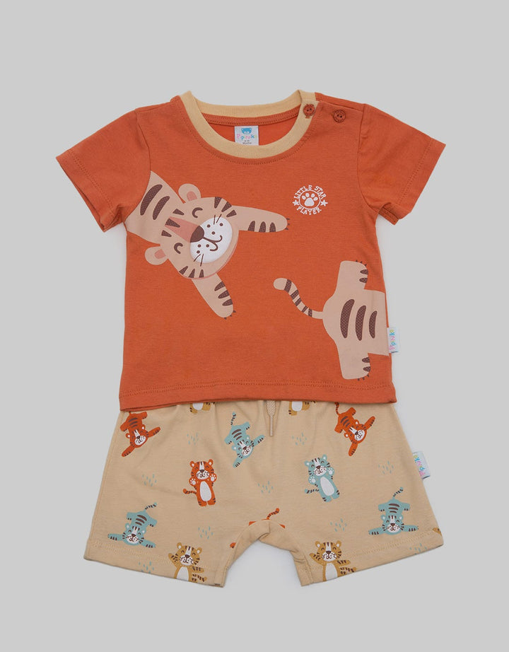 Pipiniko Top - Bottom Newborn Set Tiger Champ
