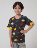 Little M Dino Dino Kaos Anak Laki-laki