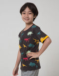 Little M Dino Dino Kaos Anak Laki-laki