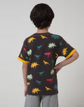 Little M Dino Dino Kaos Anak Laki-laki