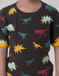 Little M Dino Dino Kaos Anak Laki-laki