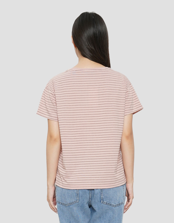 CONNEXION STRIPE PRINT KAOS WANITA