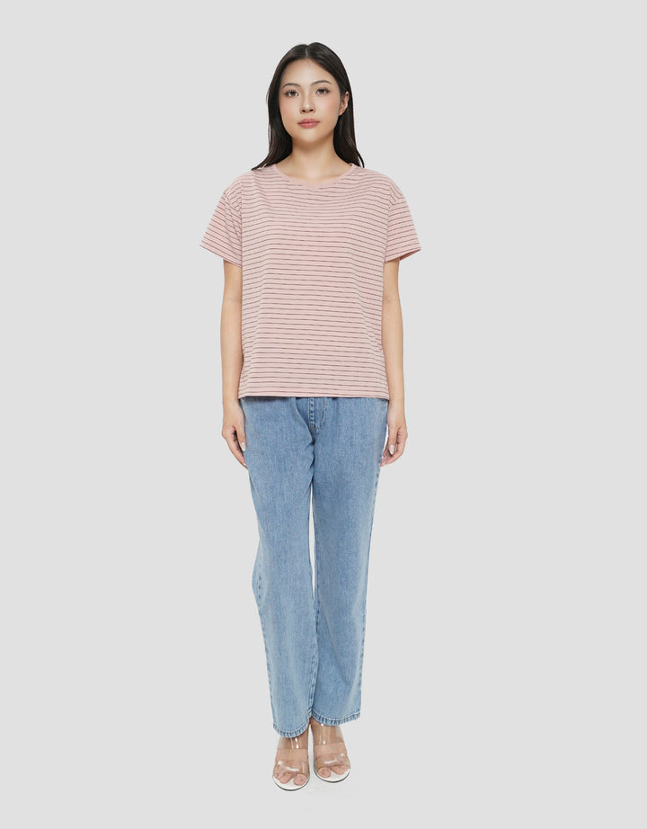 CONNEXION STRIPE PRINT KAOS WANITA