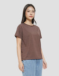 CONNEXION STRIPE PRINT KAOS WANITA
