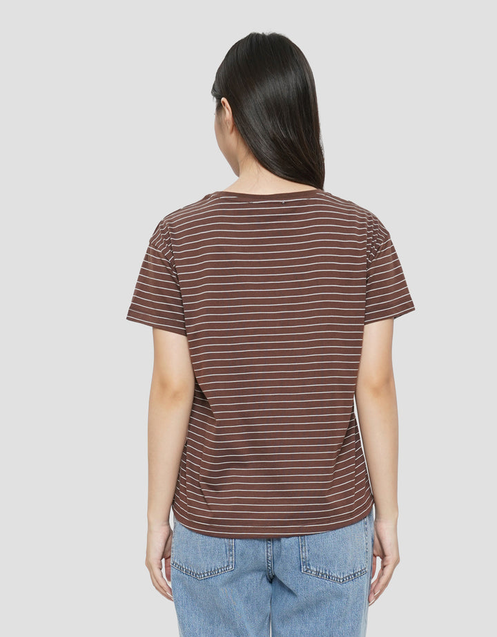 CONNEXION STRIPE PRINT KAOS WANITA
