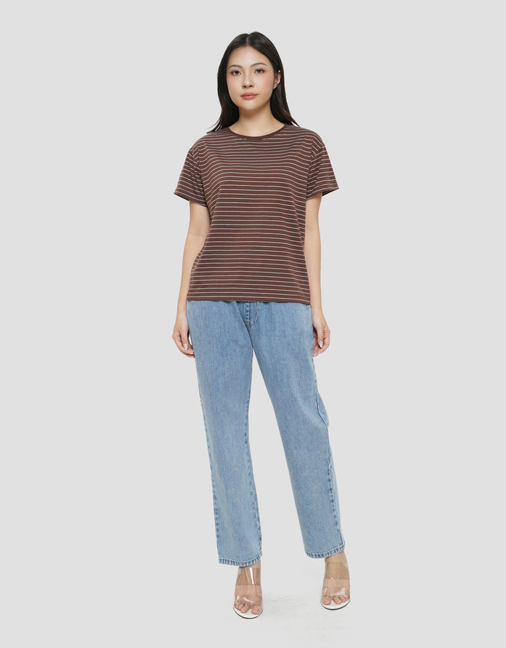 CONNEXION STRIPE PRINT KAOS WANITA