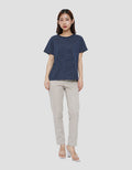 CONNEXION STRIPE PRINT KAOS WANITA