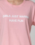 Details Short Sleeve T-Shirt Regular Tee Print-Girls Just Wanna Have