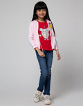 Little M Stripe Smile Jaket Anak Perempuan