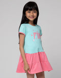 Little M Short Sleeve Midi Dress Fun Bear Ruffle Bottom