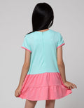 Little M Short Sleeve Midi Dress Fun Bear Ruffle Bottom