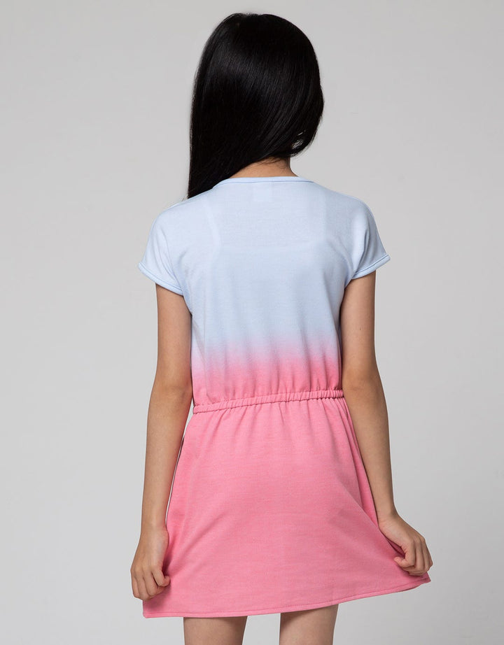 Little M Tie Dye Smile Dress for Girls