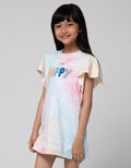Little M Tie Dye Happy Dress Anak Perempuan
