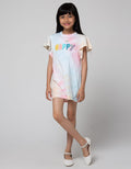 Little M Tie Dye Happy Dress Anak Perempuan
