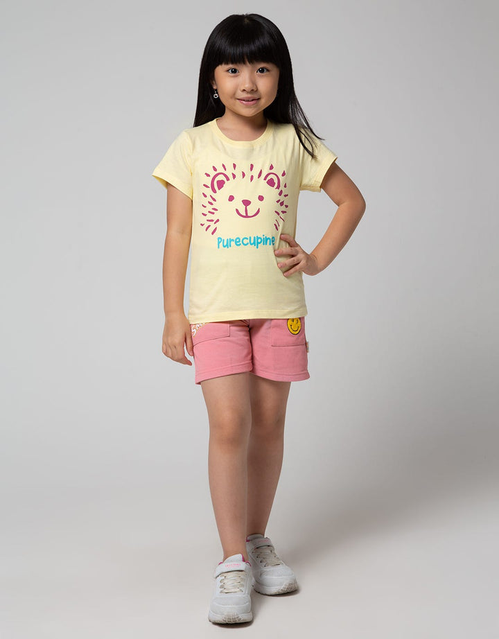 Little M Short Pants Knit Tie Dye Smile