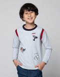 Little M Sweater Winner Kombinasi Manset Lengan