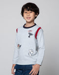 Little M Sweater Winner Kombinasi Manset Lengan