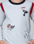 Little M Sweater Winner Kombinasi Manset Lengan