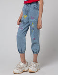 Little M Wash Print Celana Jogger Anak Perempuan