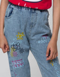 Little M Wash Print Celana Jogger Anak Perempuan