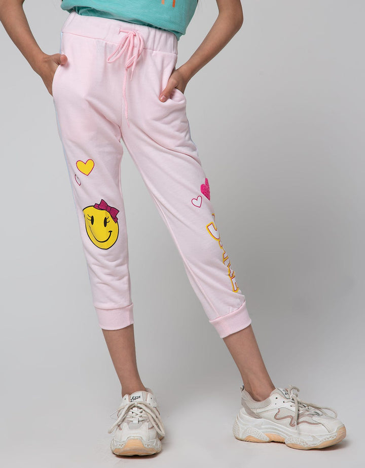 Little M Ban Stripe Jogger Anak Perempuan