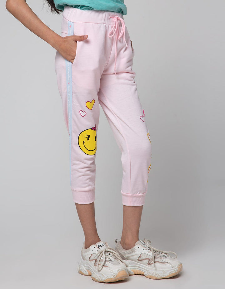 Little M Ban Stripe Jogger Anak Perempuan