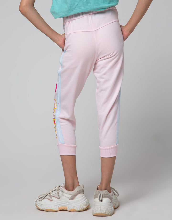 Little M Ban Stripe Jogger Anak Perempuan