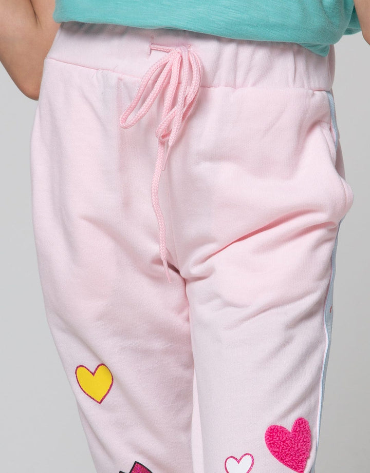 Little M Ban Stripe Jogger Anak Perempuan