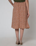 Connexion Midi Skirt Print Flower Poly Crepe