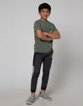 Cardinal Kids Boy Kaos Print Bag Army