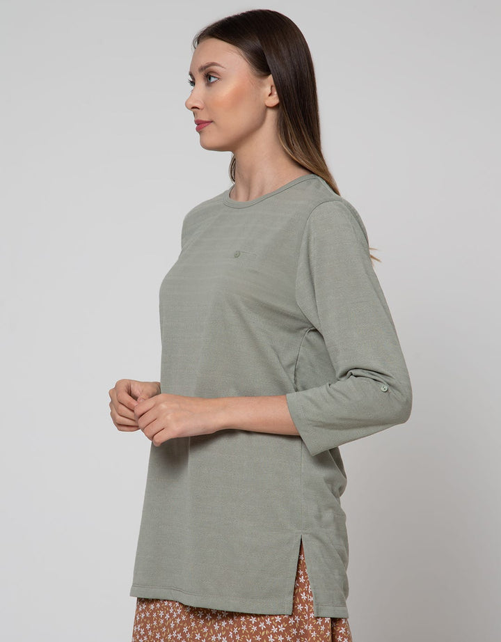 Connexion 7/8 T-Shirt Sabrina Kantong Textured