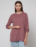 Connexion 7/8 T-Shirt Sabrina Kantong Textured