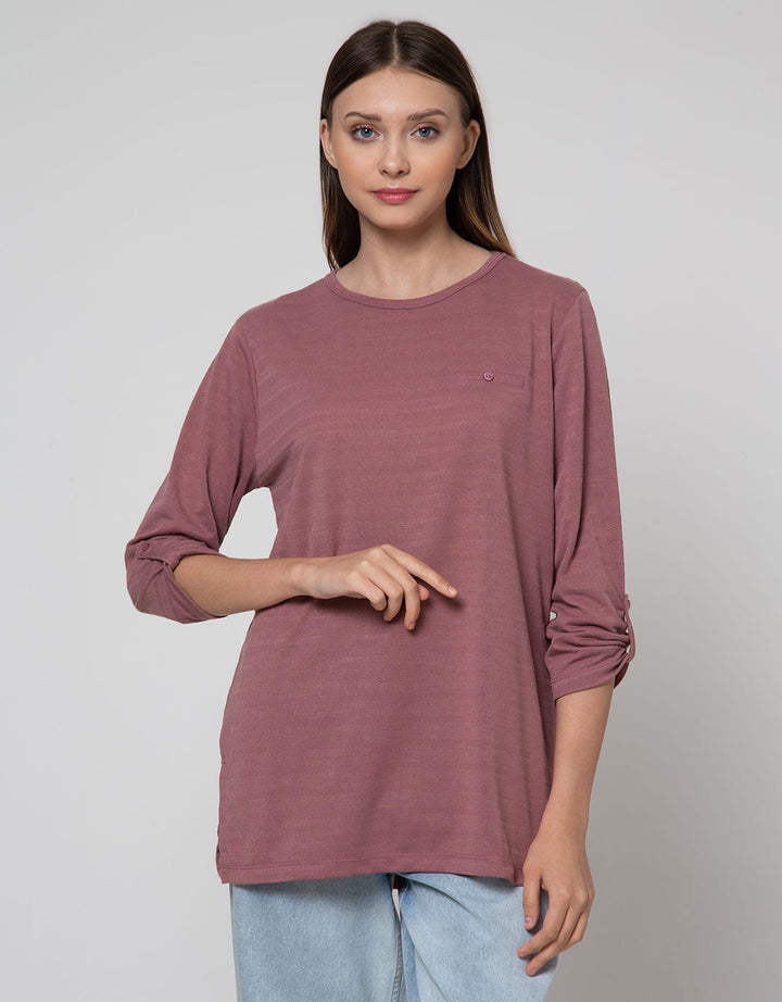 Connexion 7/8 T-Shirt Sabrina Kantong Textured