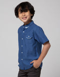Little M Texture Kemeja Anak Laki-laki