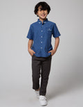 Little M Texture Kemeja Anak Laki-laki