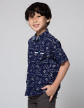 Little M Short Sleeve Shirt Dino Dasi