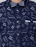 Little M Short Sleeve Shirt Dino Dasi