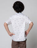 Little M Short Sleeve Kemeja Print Burger