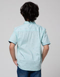 Little M Short Sleeve Kemeja Print Geometri