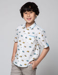 Little M Short Sleeve Shirt Print Car