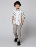 Little M Short Sleeve Shirt Print Car