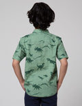 Little M Short Sleeve Kemeja Print Dino
