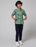 Little M Short Sleeve Kemeja Print Dino