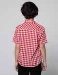 Little M Short Sleeve Shirt Kotak