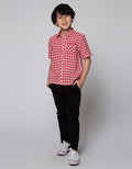 Little M Short Sleeve Shirt Kotak