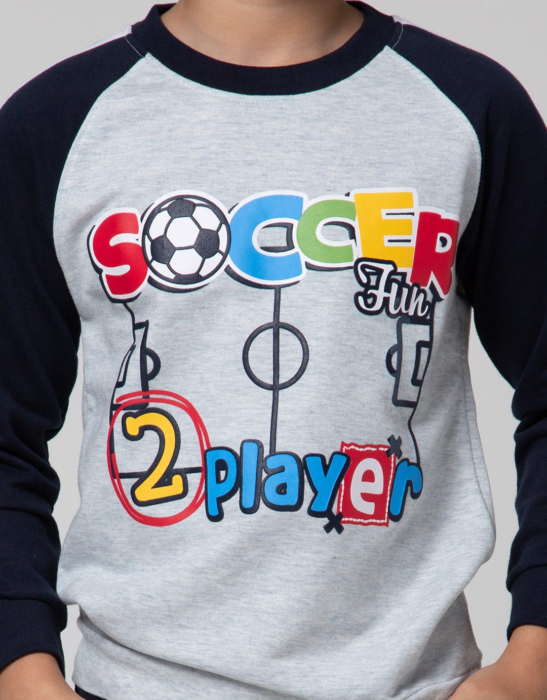 Little M Sweatshirt Raglan Soccer