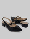 Details Slingback Gold Chain Sepatu Wanita